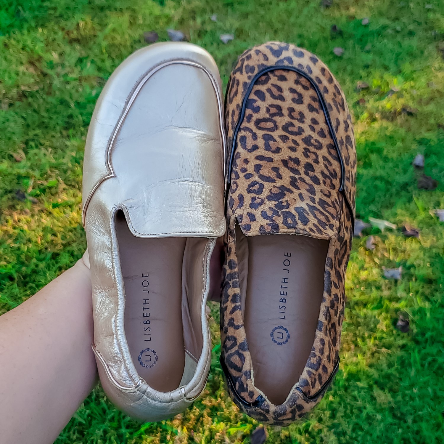 Lisbeth-Joe-London-Rose-Gold-and-Leopard | Obsessed with Barefoot Shoes